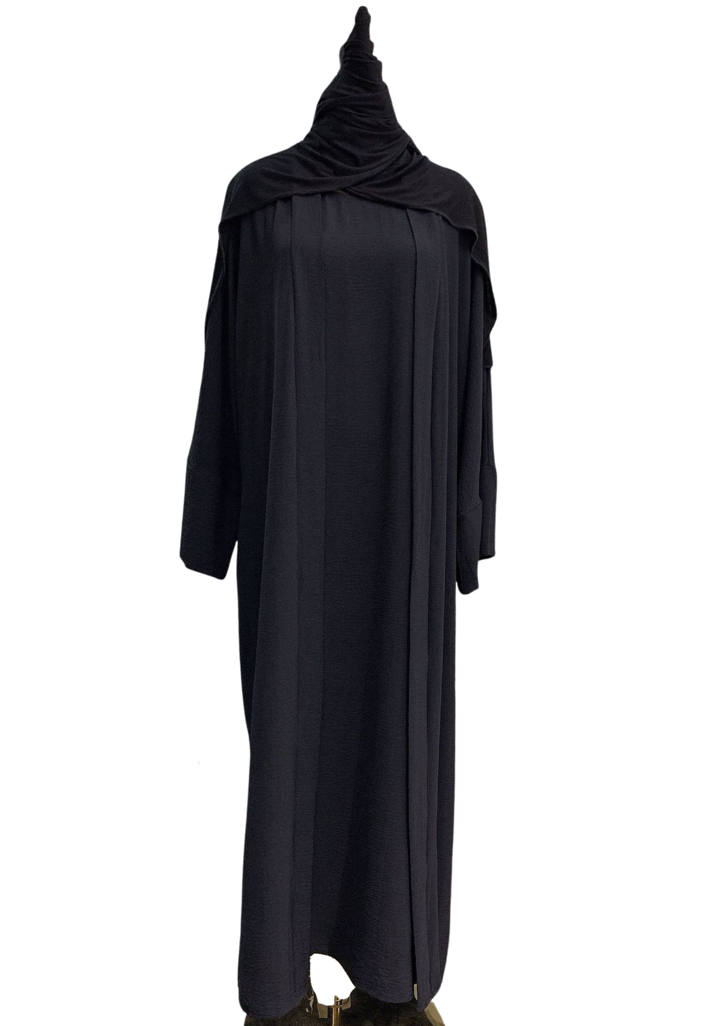 CRINKLED ABAYA (INNER AND CARDIGAN) 002